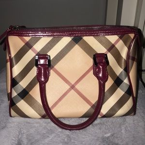 Burberry Nova Check Chester Bowling Bag